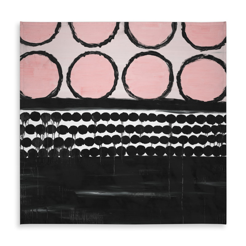 Cluster of Pink Circles Tablecloth - Indoor/Outdoor Home Decor