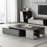 Kevondre 70.9'' Extendable Coffee Table with Storage Drawer