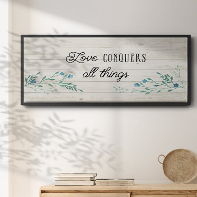 Amour floral - toile encadrée