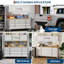Coffre à outils 72 pouces, boîte à outils mobile à 9 tiroirs avec roulettes et verrou, armoire de rangement à roulettes pour atelier de garage, aluminium-1051747306