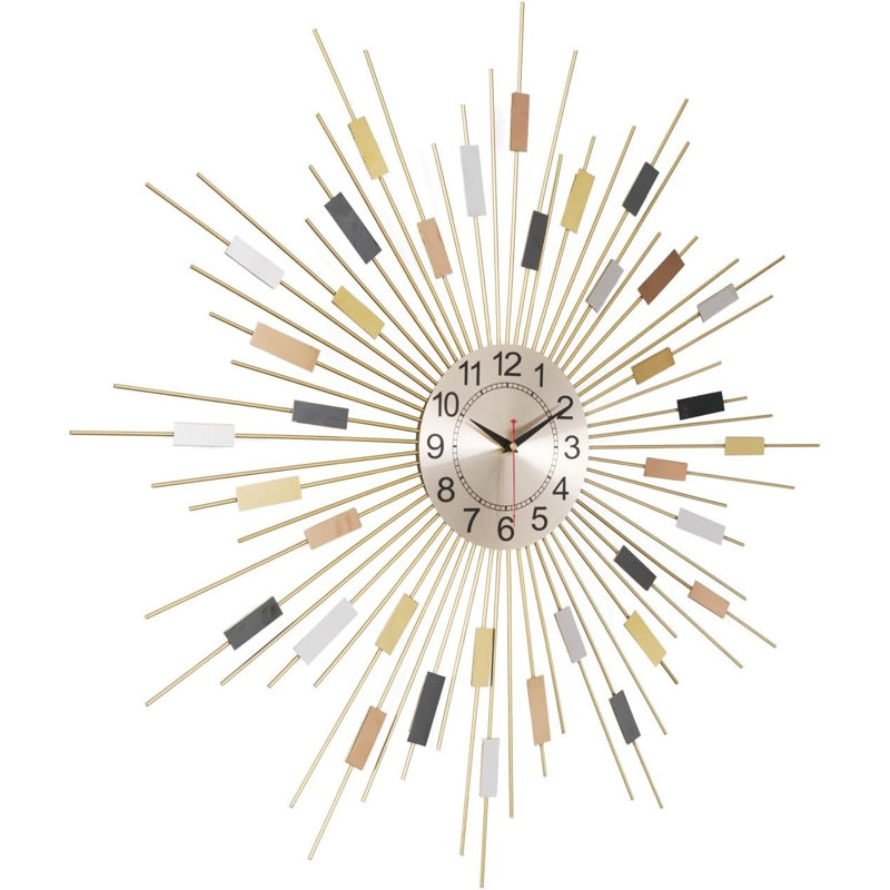 Star Burst Circular Wall Clock Decoration