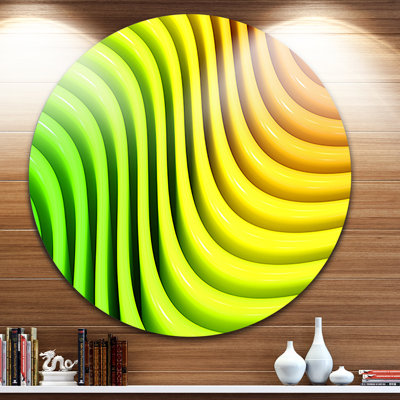 « arc-en-ciel wave », reproduction d’impression sur métal