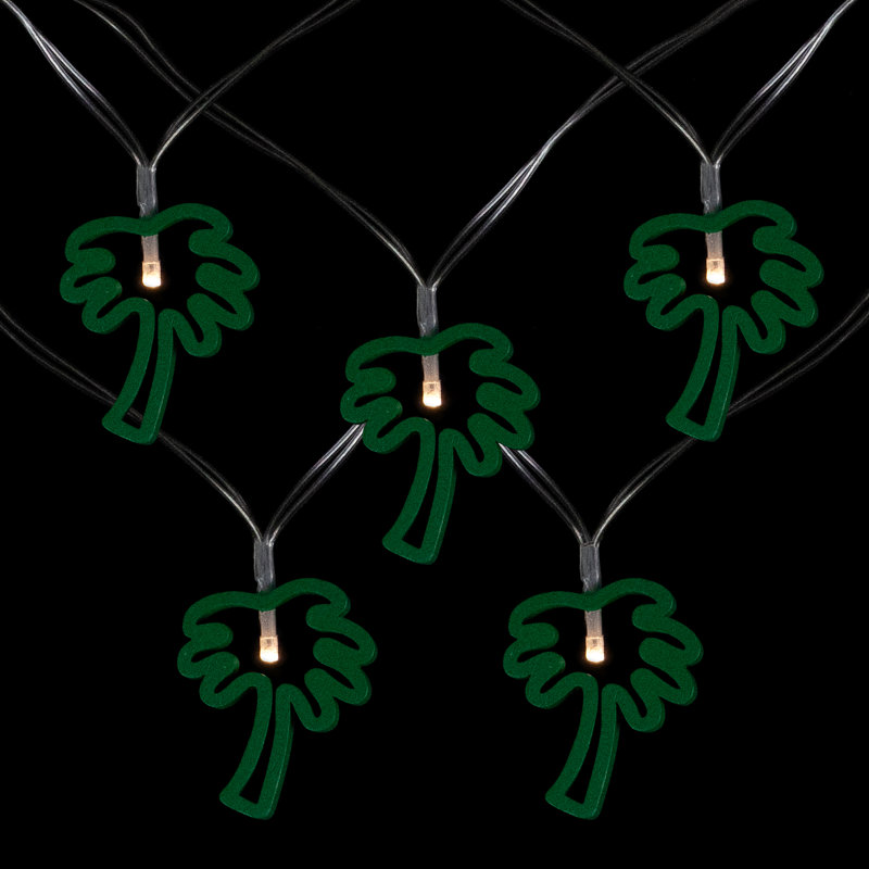 10-Count LED Palm Tree Fairy Lights - Warm White