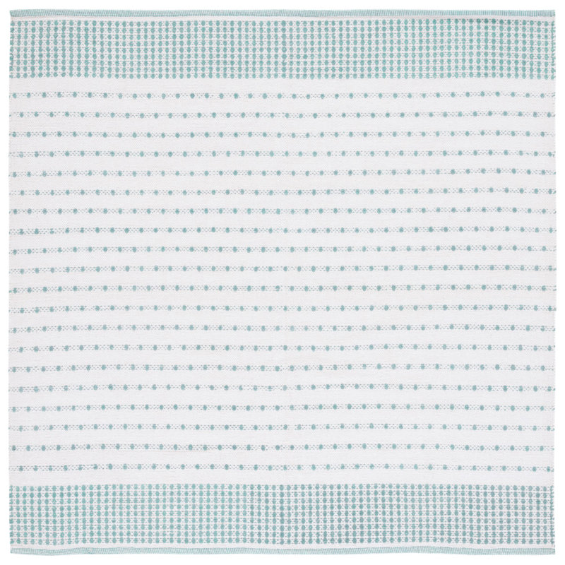 Tapis en coton à tissage plat Aitken, Carré 6 pi