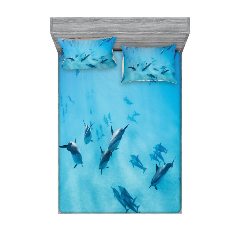 Microfiber Sheet Set, Queen Sheet Set with Fitted Sheet