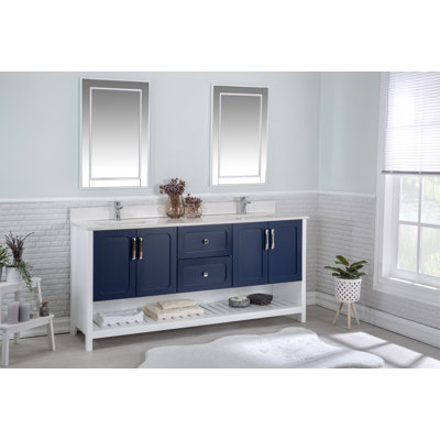 Meuble-lavabo double standard autoportant Cinamon 1800mm