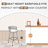 Modern Upholstered Swivel  Bar Stools&Counter stool with Low Back for Kitchen Island-1622227062-1619612968