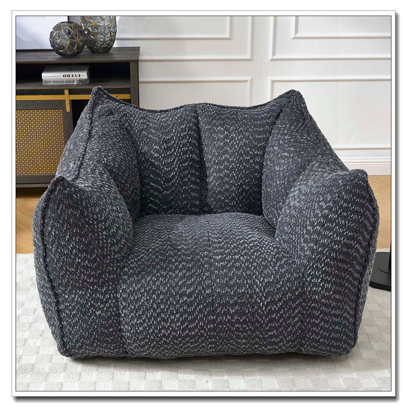 Fauteuil à billes en chenille, Noir