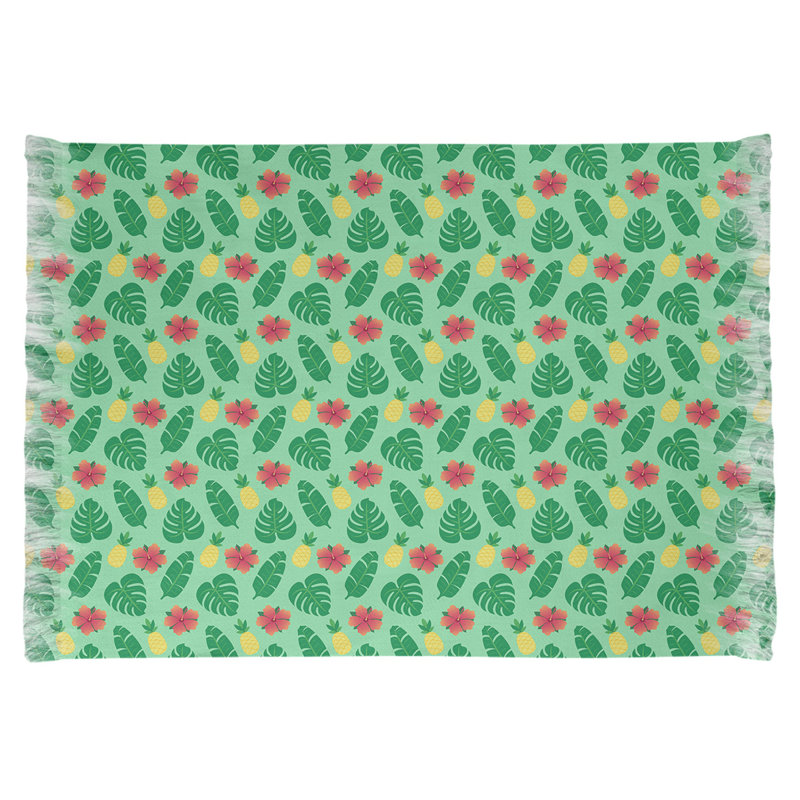Vert tropical Tapis décoratif, non