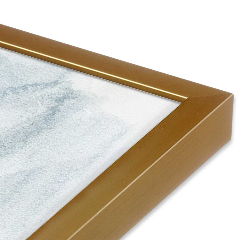 Reproduction d'art sur toile Teal Heron Lagoon II par June Erica Vess, H 24 po x l 18 po, Doré