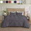 Housse de couette unie Simply Clean, taille simple disponible. Literie en coton de première qualité avec fermeture éclair.-121099337