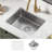Dex™️ Series KRAUS 21" L Undermount 16 Gauge Stainless Steel Single Bowl Kitchen Sink