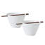Delray Bone China Noodle Bowl with Chopsticks