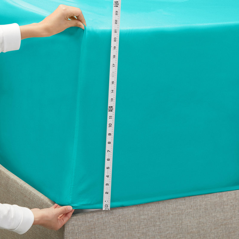 Ensemble de draps luxueux en microfibre, Très grand, Bleu sarcelle