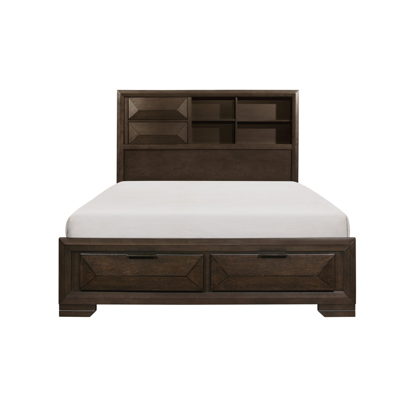 Pittsfield Bookcase Storage Bed, KIng