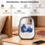 Haut-parleur Bluetooth à gouttelettes d'eau blanches, humidificateur d'aromathérapie, décor zen et naturel, favorise la concentration, soulagement du stress, méditation et guérison, décoration de bureau, idéal pour le yoga, le spa, la chambre à coucher et le bureau, gris