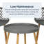 2 - Person Patio Dining Set with Round Table