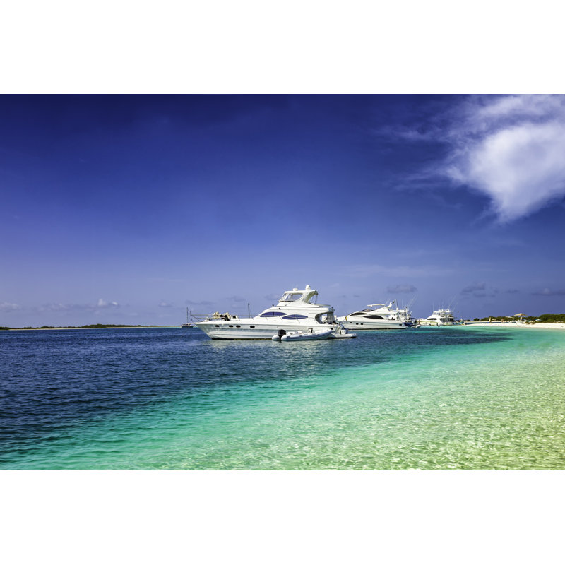 Luxury Yachts - Wrapped Canvas Print, 30cm H x 46cm W x 3.8cm D