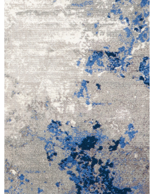 Haseltine Viscose Abstract Indoor Rug