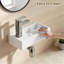 Lavabo vasque de salle de bain 14 "avec robinet, ensemble de drain