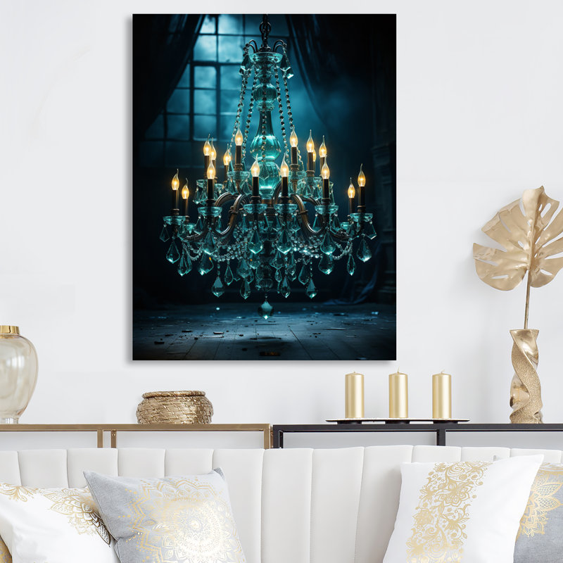 Lustre - Illustration gracieuse en métal, H 32 po x l 16 po x P 1 po