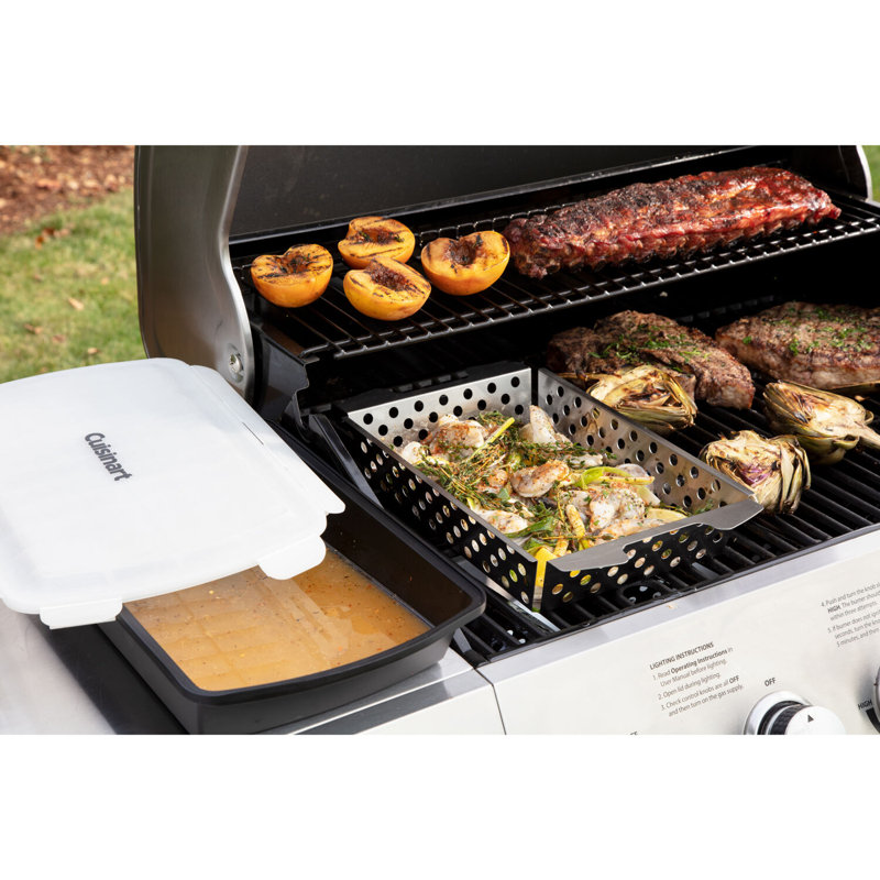 Marinade And Grilling Basket Set