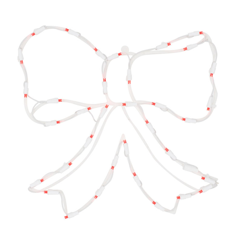Silhouette de ruban lumineuse décorative de Noël pour la fenêtre
