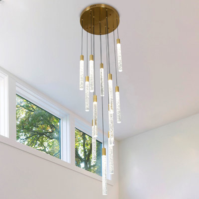 Luminaire suspendu en cristal 12 lumières Eliandra 