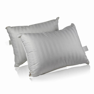 Continental Bedding Luxury 700 Fill Power Down Bed Pillows 2 Pack