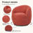 Gwenlyn 360 Swivel Teddy Sherpa Barrel Chair-106839952