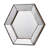 Unique Hexagonal Wall Mirror For Stylish Home Enhancement-231957673