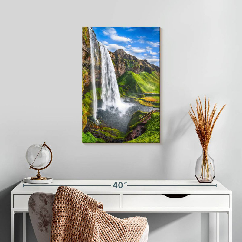 Alvord Scenic Seljalandsfoss Waterfall, H 24 po x l 16 po