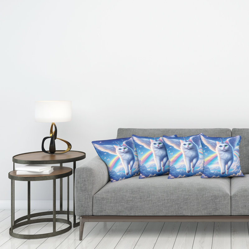 Fabric Reversible Throw Pillow, 20"H x 20"W