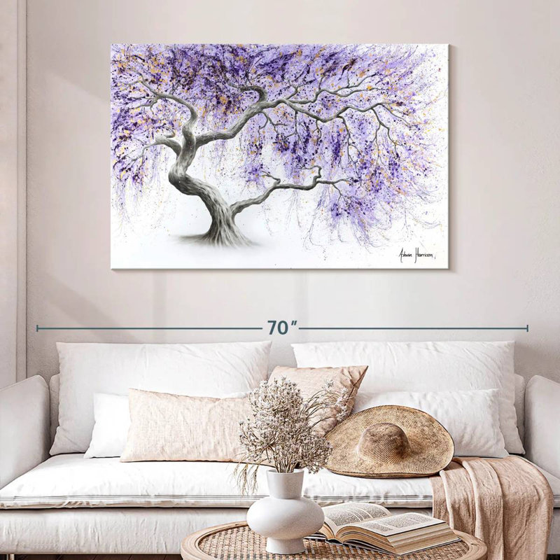 Harnek Purple Prosperity Tree, 32" H x 48" W