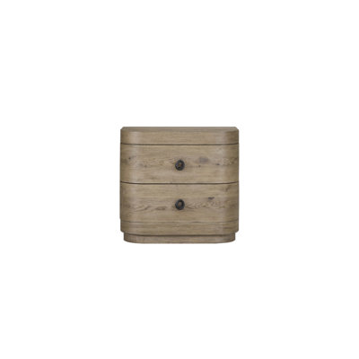 Large 2-Drawer Nightstand In English Knotty Oak