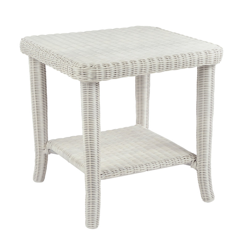 Cape Cod Outdoor Square Side Table, White
