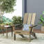Chaise Adirondack pliable en bois massif rustique pour terrasse-1340775369