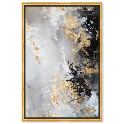 «Dusky Earth Canvas», peinture noire abstraite par Art Remedy