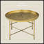 Table basse 24 po avec plateau martelé HOMcom-755799674