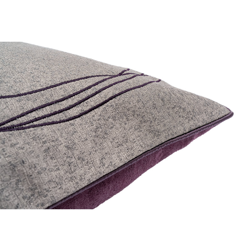 Appliqued Reversible Throw Pillow