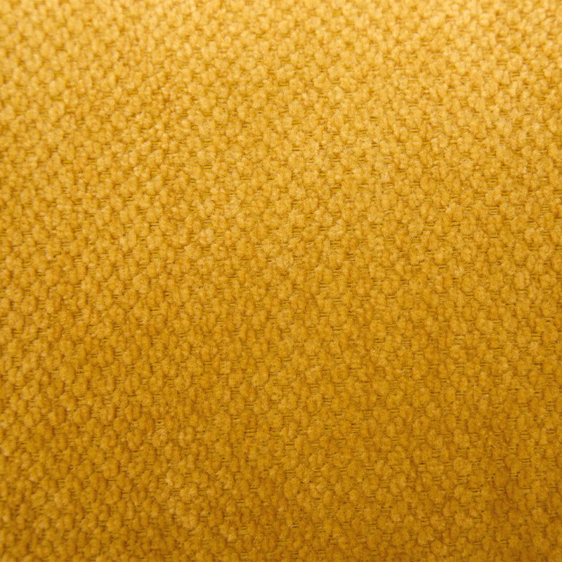36.3" Chenille Rotatable Upholstered Sofa Chair With Side Pockets, Yellow