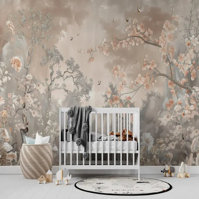 Blossoming Serenity Garden Mural