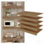 Tablettes de rangement en bois aggloméré 30 po x 16 po 5 pièces, panneaux solides sans odeur, housses de grillage de 0,6 po d'épaisseur pour garde-manger, garde-robe et garage (couleur chêne clair)