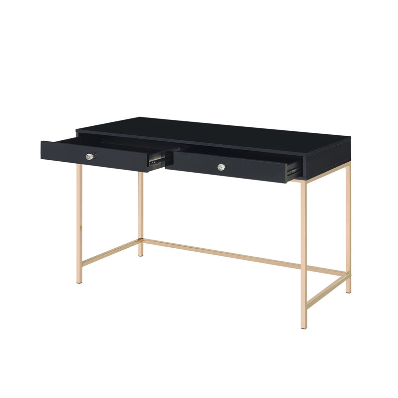 Bureau d'écriture rectangulaire avec 2 tiroirs
