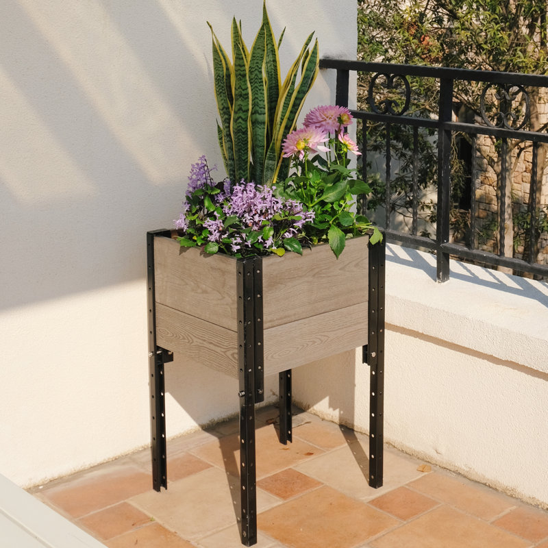 Elevated Planter, Gray