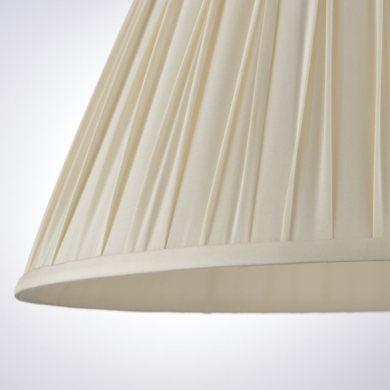 Ame Chatsworth Silk Empire Lamp Shade, Ivory, 19.5cm H x 30.5cm W x 30.5cm D