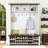 Rustic Farmhouse Hall Tree with Bench, Hooks & Storage-1854271082