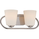 Éclairage de salle de bain à intensité variable 2 lumières Burhill