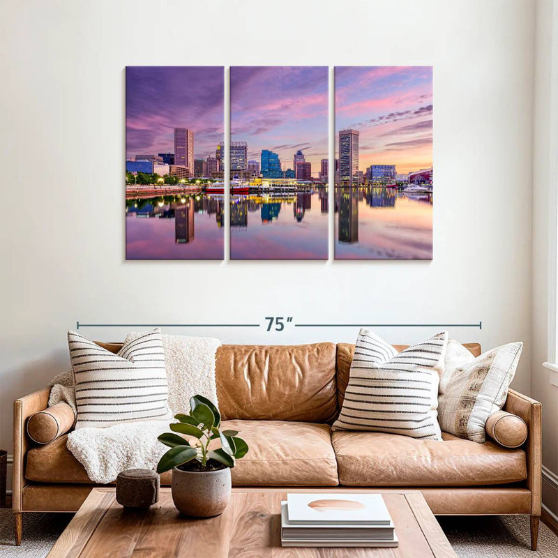 Sebbie Baltimore Skyline, H 36 po x l 57 po