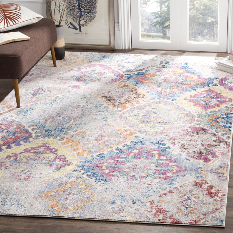 Taina Damask Hand Woven Area Rug, Rectangle 183 x 274 cm